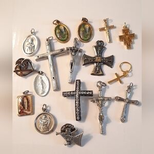 Assorted Religious Cross Pendants